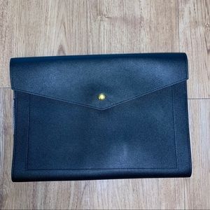 Glass Ladder & Co. Black Megan Portfolio Clutch